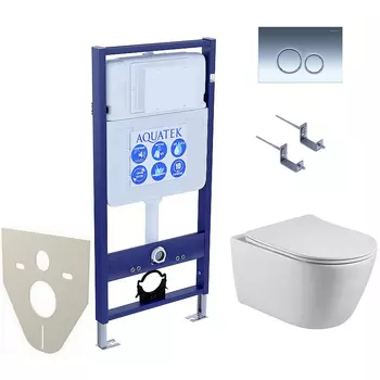 Комплект унитаза с инсталляцией Aquatek