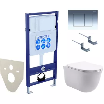 Комплект унитаза с инсталляцией Aquatek