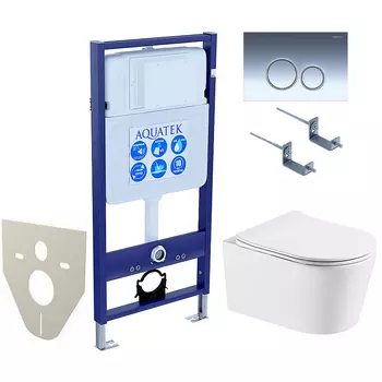 Комплект унитаза с инсталляцией Aquatek