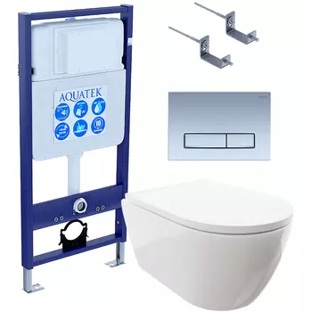 Комплект унитаза с инсталляцией Aquatek
