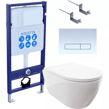 Комплект унитаза с инсталляцией Aquatek