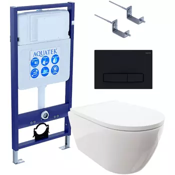 Комплект унитаза с инсталляцией Aquatek