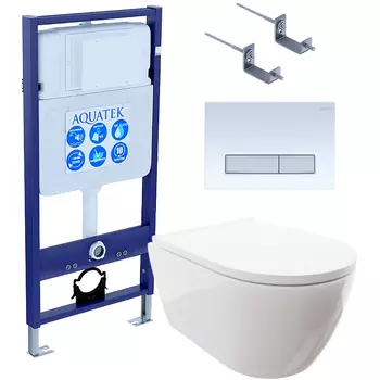 Комплект унитаза с инсталляцией Aquatek