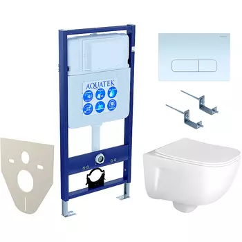 Комплект унитаза с инсталляцией Aquatek