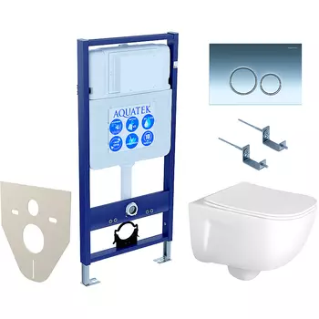 Комплект унитаза с инсталляцией Aquatek