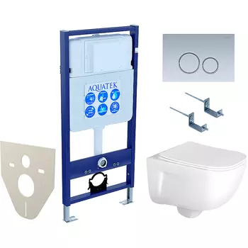 Комплект унитаза с инсталляцией Aquatek