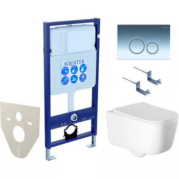 Комплект унитаза с инсталляцией Aquatek