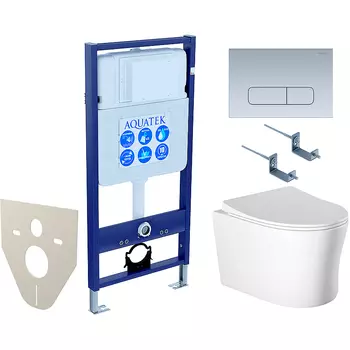 Комплект унитаза с инсталляцией Aquatek
