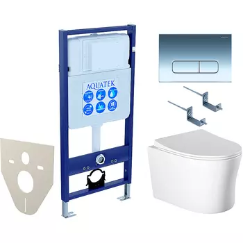 Комплект унитаза с инсталляцией Aquatek