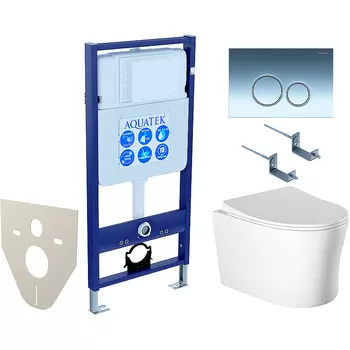 Комплект унитаза с инсталляцией Aquatek