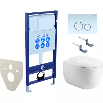 Комплект унитаза с инсталляцией Aquatek