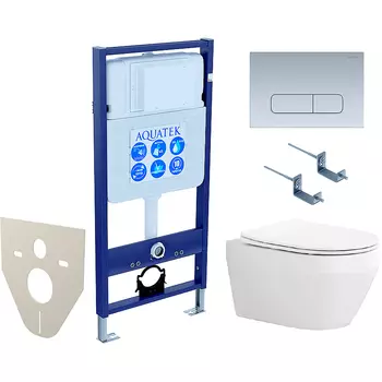 Комплект унитаза с инсталляцией Aquatek