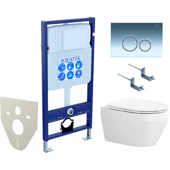 Комплект унитаза с инсталляцией Aquatek