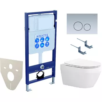 Комплект унитаза с инсталляцией Aquatek