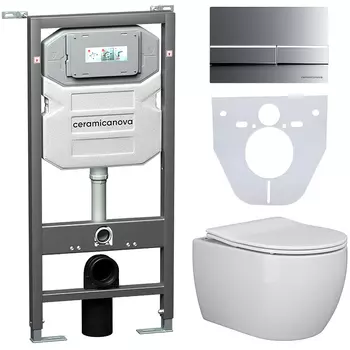 Комплект унитаза с инсталляцией Ceramicanova