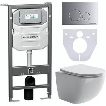 Комплект унитаза с инсталляцией Ceramicanova