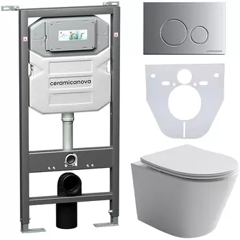 Комплект унитаза с инсталляцией Ceramicanova
