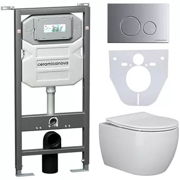 Комплект унитаза с инсталляцией Ceramicanova