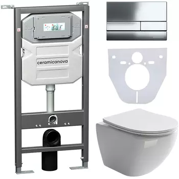 Комплект унитаза с инсталляцией Ceramicanova