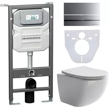 Комплект унитаза с инсталляцией Ceramicanova