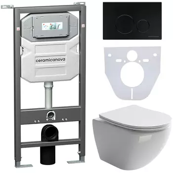 Комплект унитаза с инсталляцией Ceramicanova