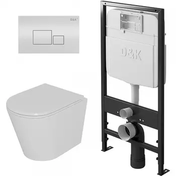 Комплект унитаза с инсталляцией D&K