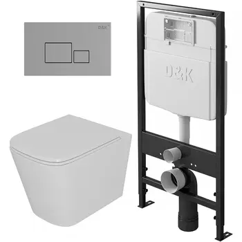 Комплект унитаза с инсталляцией D&K