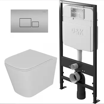 Комплект унитаза с инсталляцией D&K