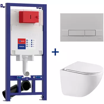 Комплект унитаза с инсталляцией Lemark