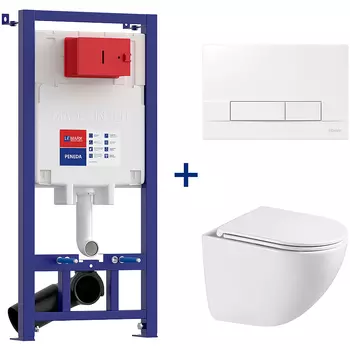 Комплект унитаза с инсталляцией Lemark