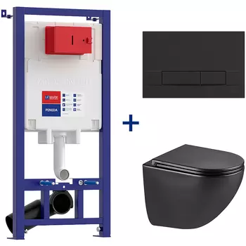 Комплект унитаза с инсталляцией Lemark