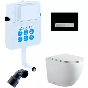 Комплект унитаза со смывным бачком Aquatek