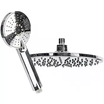 Комплект верхнего и ручного душа Сантаком