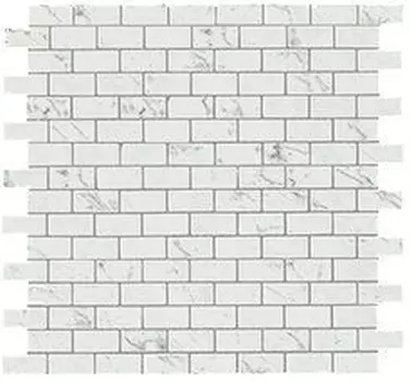 Marvel Stone Porcelain AS34 Carrara Pure Mosaico Lappato Burattato 29,8х29,8 см