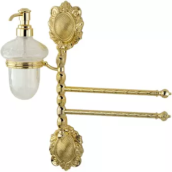 Полотенцедержатель с дозатором для жидкого мыла Migliore