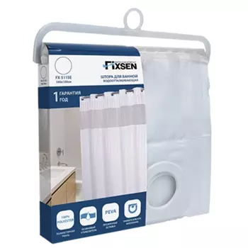 Штора для ванны Fixsen