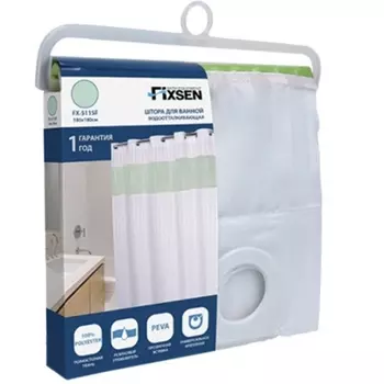 Штора для ванны Fixsen
