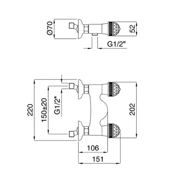 Смеситель для душа Migliore