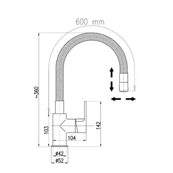 Смеситель для кухни Rav Slezak