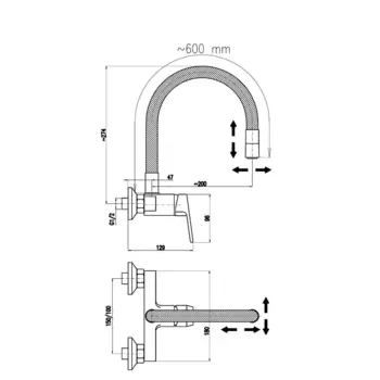 Смеситель для кухни Rav Slezak