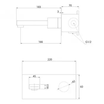 Смеситель для раковины Abber