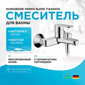Смеситель для ванны Hansgrohe
