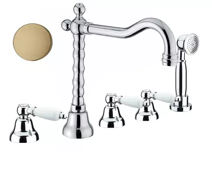 Смеситель на борт ванны Fiore