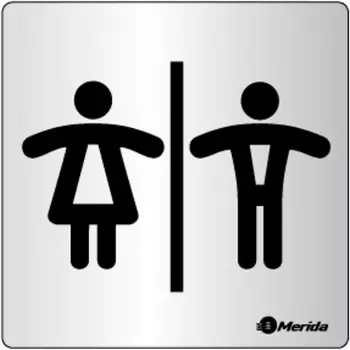 Табличка Общий туалет Merida