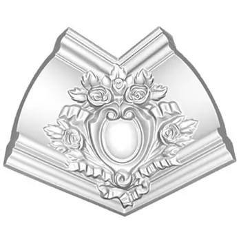 Внутренний угол для потолочного плинтуса Decomaster