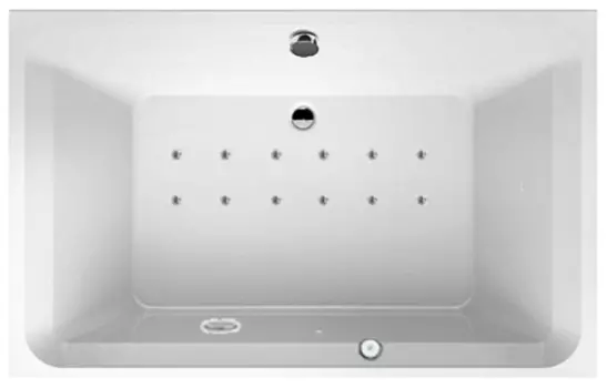 Аэромассаж Riho Castello Yan Pool Ideal AM с электроуправлением, белый