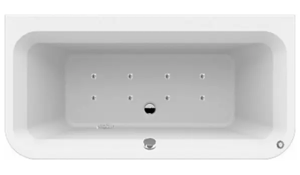 Аэромассаж Riho Dimaro Yan Pool Relax AM с пневмоуправлением, хром/плоская форсунка