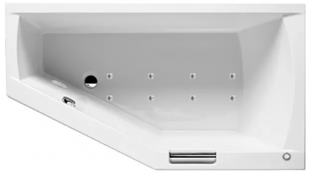 Аэромассаж Riho Geta Yan Pool Relax AM с пневмоуправлением, хром