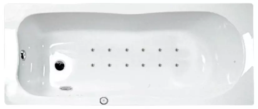 Аэромассаж Riho Klassik Yan Pool Ideal AM с электроуправлением, хром/плоская форсунка