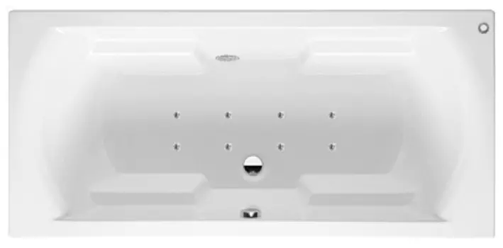 Аэромассаж Riho Livorno Yan Pool Relax AM с пневмоуправлением, хром